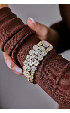 Браслет  15,0 ct Round Cut Diamonds & Yellow Gold (40814) №3