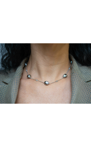 Колье Tiffany & Co Elsa Peretti Necklace with Tahitian Keshi Pearls (35684) №2