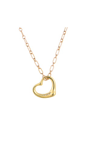 Подвеска Tiffany & Co Elsa Peretti® Open Heart 22 mm Yellow Gold (42260)