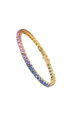 Браслет RalfDiamonds 8,82 ct Multicolor Sapphire Yellow Gold RDB (42877)