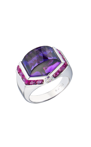 Кольцо  Multi-Gemstone White Gold Ring (43524)