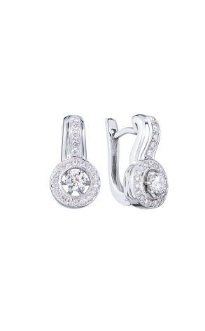 Серьги  0,79 ct Round Cut Diamonds (43004)