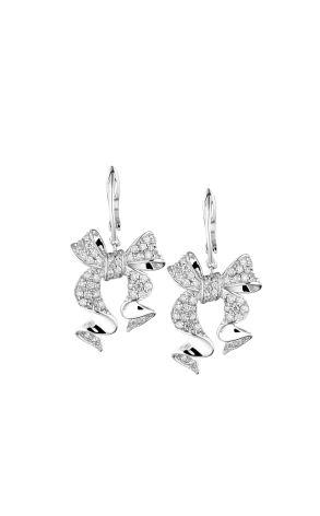 Серьги  0,65 ct Round Brilliant Bow-Knot (37697)