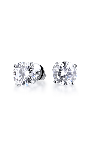 Пусеты GIA 1,01 ct I/VS2 - 1,00 ct I/VS2 Round Cut Diamonds (43110)