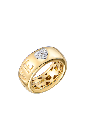 Кольцо Pasquale Bruni Amore Yellow Gold & Diamonds (42902)