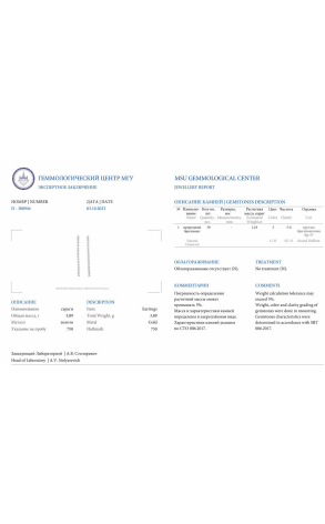 Серьги RalfDiamonds 4,26 сt G/VS Square & Round Diamonds in Platinum RDE (37371) №3