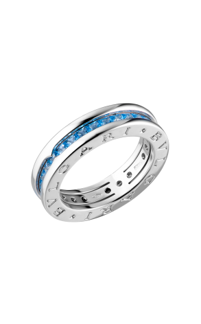 Кольцо Bvlgari B.Zero1 White Gold Blue Topaz (36661)