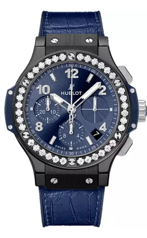 Часы Hublot Big Bang Ceramic Blue Diamonds 341.CM.7170.LR.1204 (42317)