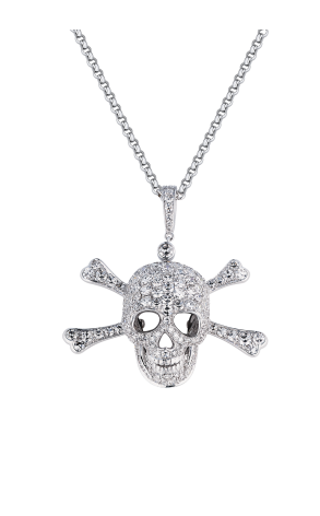 Подвеска  White Gold Diamonds Skull (37909)