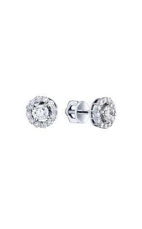 Пусеты  0,26 G/VS2 — 0,26 G/SI1 Round Cut Diamonds (40927)