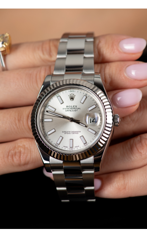 Часы Rolex Datejust 41mm Steel and White Gold 116334 (37382) №3
