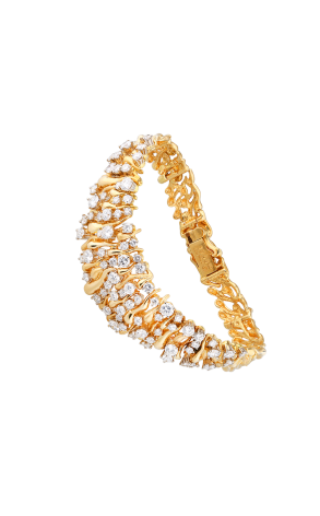 Браслет Gilbert Albert Yellow Gold & 5.98 ct Diamonds (40772)