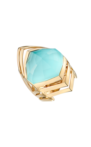 Кольцо Stephen Webster Lady Stardust Yellow Gold & Blue Quartz (43142)
