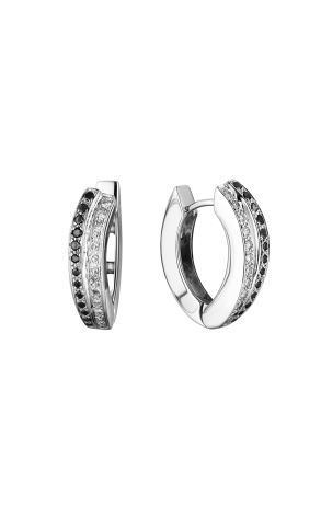 Серьги RalfDiamonds White & Black Diamonds & White Gold (41434)