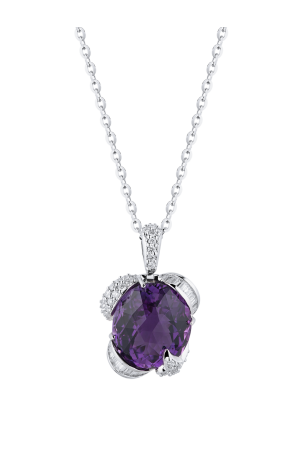 Комплект Gianni Lazzaro White Gold Amethyst & Diamonds Set (37668) №2