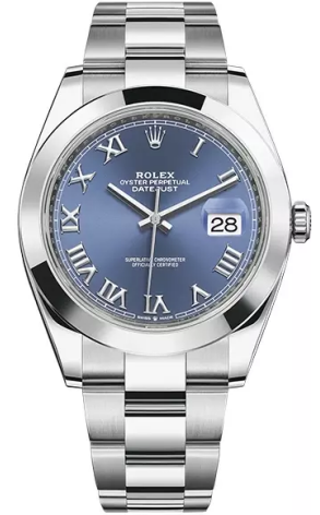 Часы Rolex Datejust 41 мм Blue Roman Dial 126300 (39037)