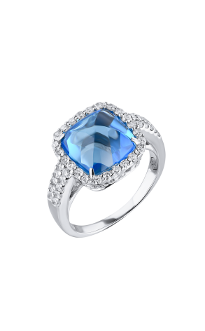 Кольцо  Topaz & Diamonds White Gold (38104)