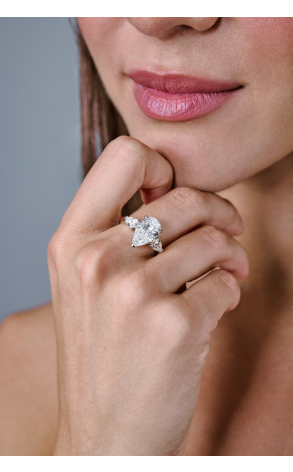 Кольцо GIA 3,01 ct J/VVS2 Pear Brilliant (38691) №2
