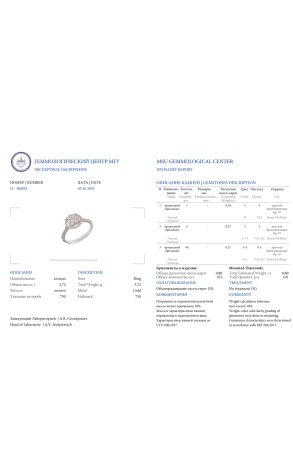 Кольцо  0,80 ct Round Diamonds (37273) №2