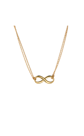 Подвеска Tiffany & Co Infinity Double Chain Yellow Gold (43767)