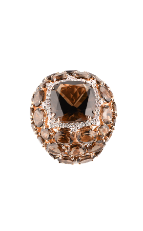 Кольцо Casato Smoky Quartz & Diamonds (37217) №2