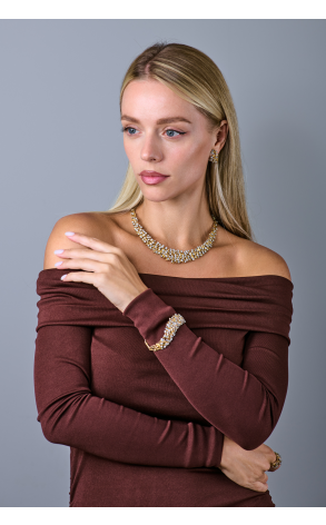 Комплект Gilbert Albert Piece Unique Set in Yellow Gold with Diamonds (40902) №6
