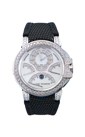 Часы Harry Winston Ocean Triple Retrograde Chronograph 400-MCRA44W (43237)