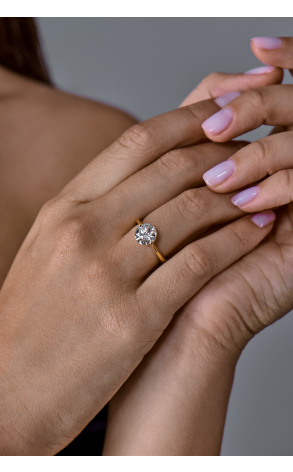 Кольцо  с бриллиантом 2,12 ct F/VS1 МГУ (23586) №3