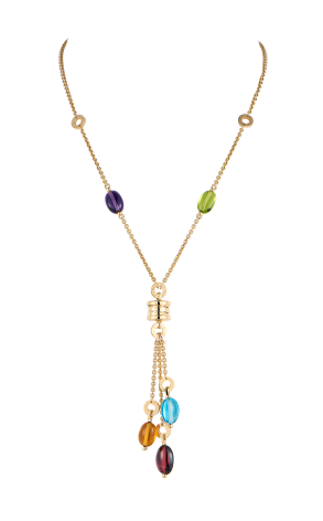 Подвеска Bvlgari B.Zero1 Multi-Colored Gemstone Yellow Gold (42215)