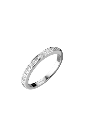 Кольцо Tiffany & Co Setting Wedding Band in Platinum with a Half-circle of Diamonds 2.5 mm (37015)