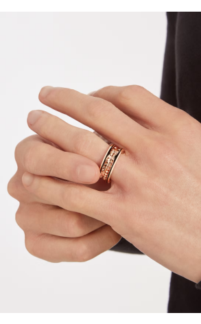 Кольцо Bvlgari B.Zero1 Rock two-band Rose Gold (SIZE 53) 357987 (41422) №3