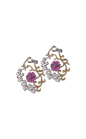 Серьги  Multi-Gemstone & Diamond (40678)