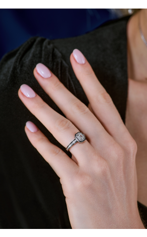 Кольцо Boucheron Vendôme Liseré 0,33 ct F/VVS1 Emerald Cut JSL00312 (40095) №3