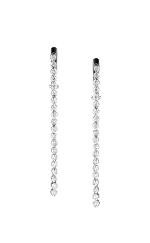 Серьги  White Gold 0.43 ct Round Diamonds (37357)