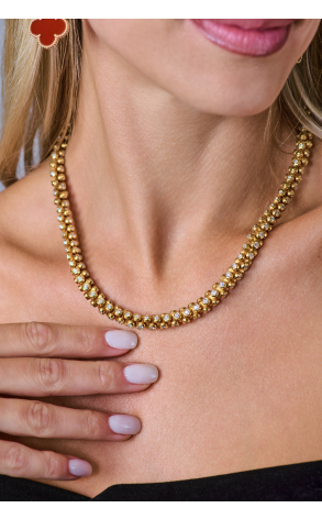Колье  11,50 ct Round Diamonds Yellow Gold Necklace (40723) №3