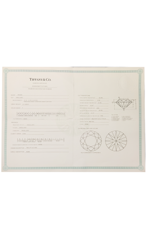 Кольцо Tiffany & Co Round Brilliant 0,27 ct F/VVS2 in Platinum (42023) №2