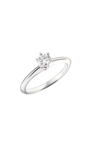 Кольцо Tiffany & Co Round Brilliant 0,29 ct F/VS1 in Platinum (43442)