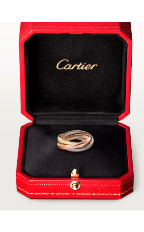 Кольцо Cartier Trinity Medium Model (SIZE 52) CRB4234252 (43404) №2