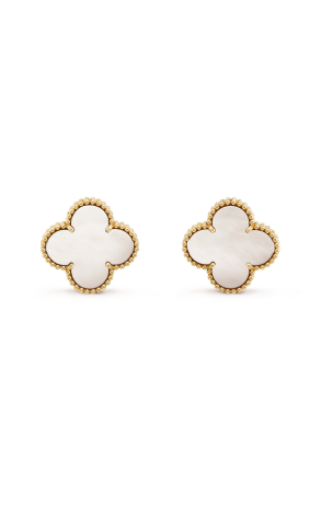 Серьги Van Cleef & Arpels Magic Alhambra Yellow Gold & Mother-of-pearl VCARA43700 (39839)