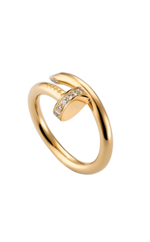 Кольцо Cartier Juste Un Clou Yellow Gold Diamonds CRB4216955 (37801)
