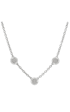 Колье Bvlgari Bulgari Reversible White Gold & Diamond & Onyx 3 Circle 329437 (43266)