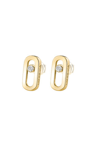 Пусеты Messika Yellow Gold Move Uno Stud Earrings 12305-PG (37627)