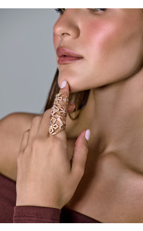 Кольцо  Gothic Rose Gold & Diamonds (42329) №2