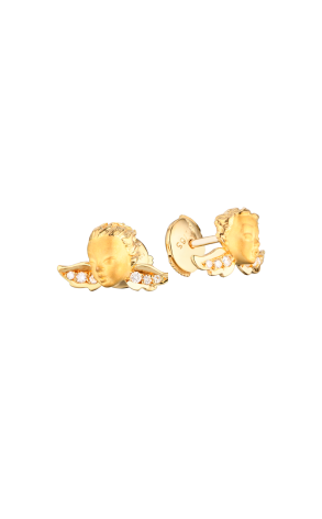 Серьги Carrera y Carrera Angelitos Cherub Yellow Gold & Diamonds (40352)