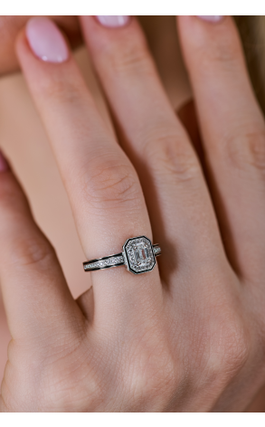 Кольцо Boucheron Vendôme Liseré 0,33 ct F/VVS1 Emerald Cut JSL00312 (40095) №2