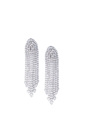 Серьги Crivelli 17,60 ct Round Diamonds & White Gold (41887)