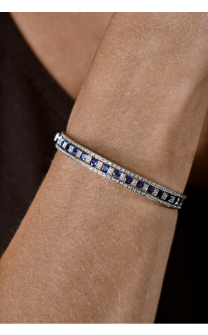 Браслет Damiani Belle Epoque White Gold Diamonds & Sapphires 20081601 (26140) №3