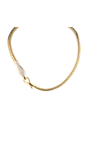 Колье Pomellato "Eden" Collection Snake Yellow Gold & Diamonds (40887)