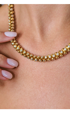Колье  11,50 ct Round Diamonds Yellow Gold Necklace (40723) №4