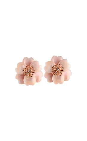 Серьги  в стиле Van Cleef & Arpels ‘Rose de Noel’ (40609)